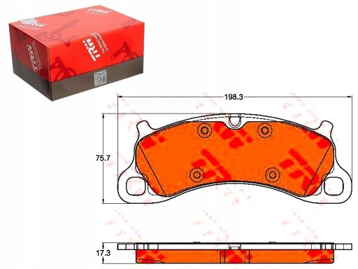 Gdb2057 Klocek Hamulcowy Kpl. Trw