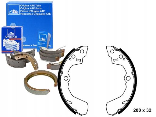 03.0137-0315.2 Szczęki Hamulcowe Kpl. Ate