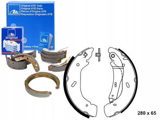 03.0137-0411.2 Szczęki Hamulcowe Kpl. Ate