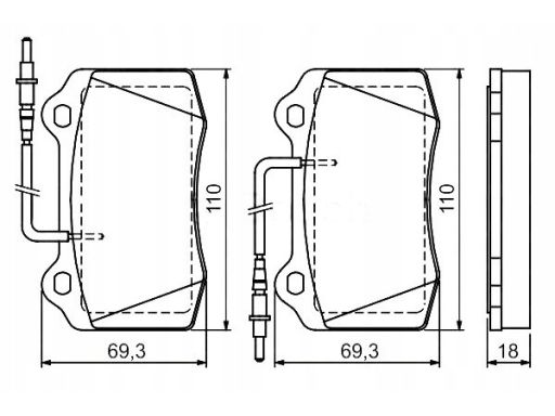 0 986 424 658 Klocek Hamulcowy Kpl. Bosch