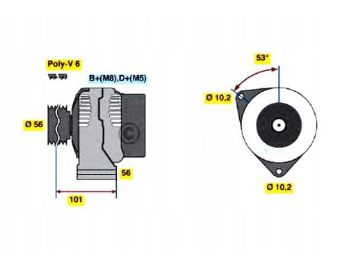 0 986 039 860 Alternator Bosch