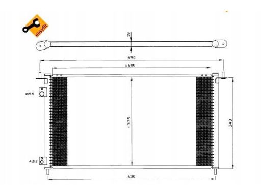 35636 Skraplacz Klimatyzacji Nrf