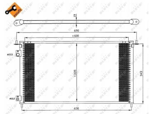 35636 Skraplacz Klimatyzacji Nrf