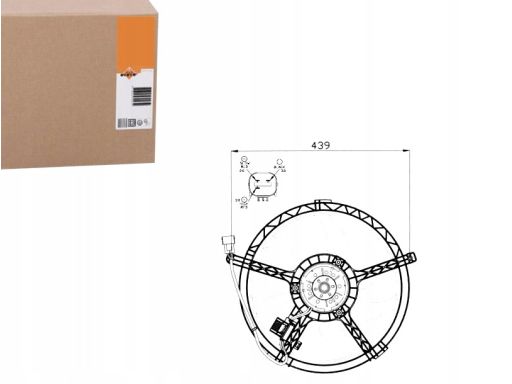 47553 Wentylator Chłodnicy Silnika Nrf