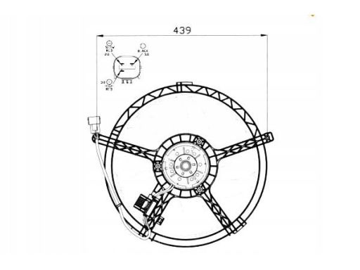 47553 Wentylator Chłodnicy Silnika Nrf