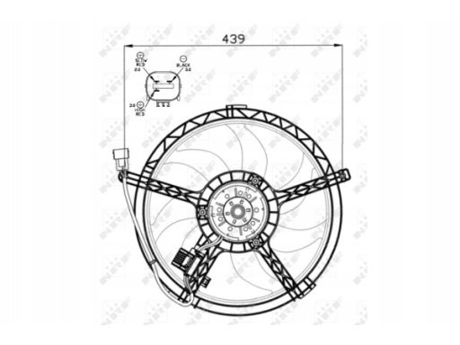 47553 Wentylator Chłodnicy Silnika Nrf