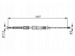 1 987 477 958 Linka Hamulca Postojowego Bosch