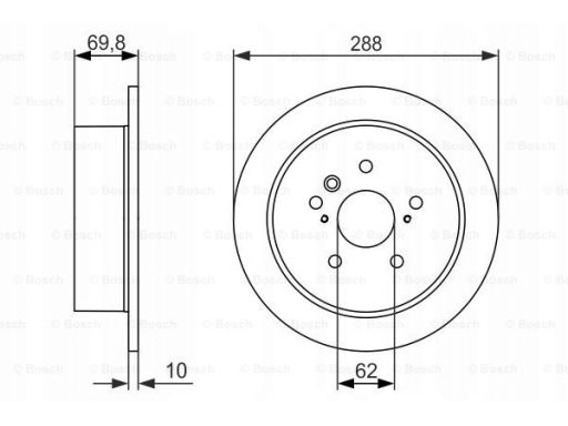 0 986 479 614 Tarcza Hamulcowa Bosch
