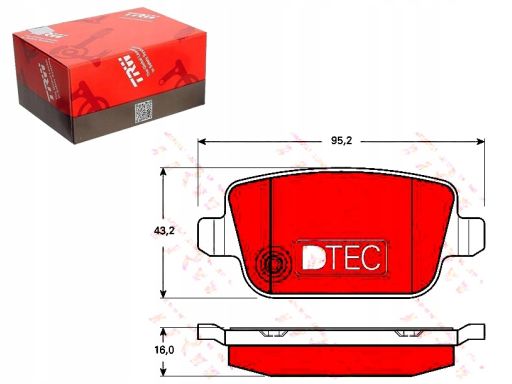 Gdb1732Dte Klocek Hamulcowy Kpl. Trw