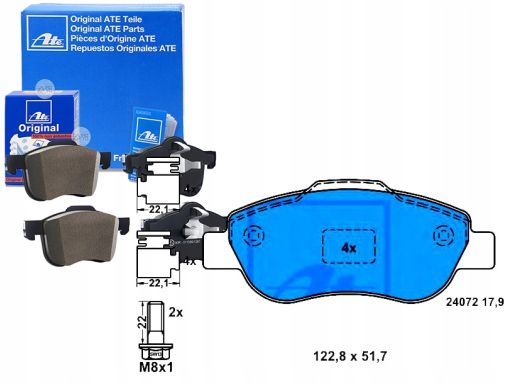 13.0460-3809.2 Klocek Hamulcowy Kpl. Ate