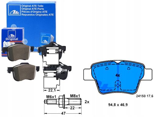 13.0460-3851.2 Klocek Hamulcowy Kpl. Ate