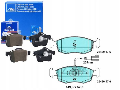13.0470-7288.2 Klocek Hamulcowy Kpl. Ate