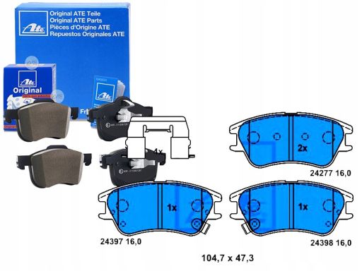 13.0460-5829.2 Klocek Hamulcowy Kpl. Ate