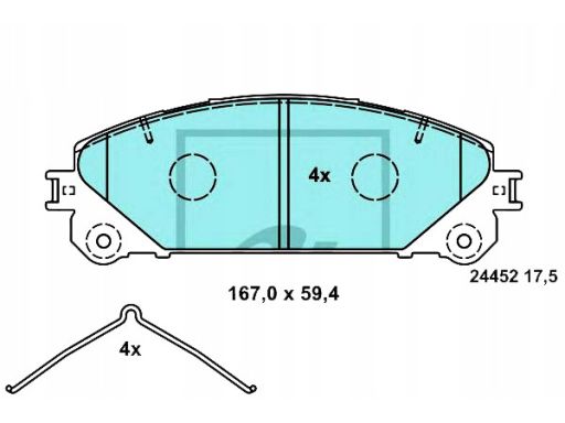 13.0470-5634.2 Klocek Hamulcowy Kpl. Ate