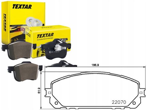 2207001 Klocek Hamulcowy Kpl. Textar