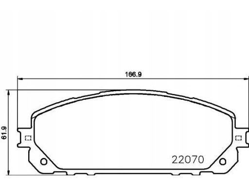 2207001 Klocek Hamulcowy Kpl. Textar