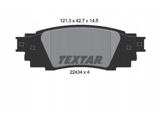 2243401 Klocek Hamulcowy Kpl. Textar