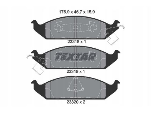 2331801 Klocek Hamulcowy Kpl. Textar