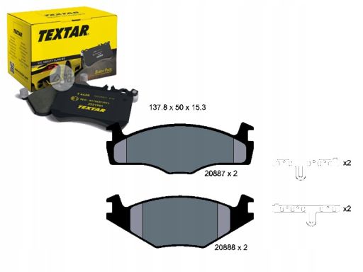 2088707 Klocek Hamulcowy Kpl. Textar