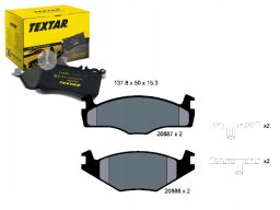 2088707 Klocek Hamulcowy Kpl. Textar