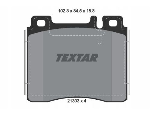 2130304 Klocek Hamulcowy Kpl. Textar