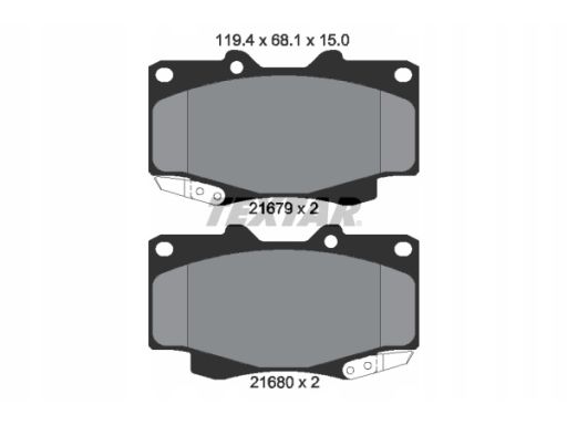 2168001 Klocek Hamulcowy Kpl. Textar