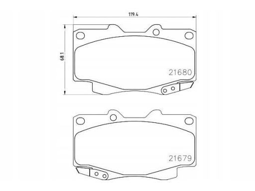 2168001 Klocek Hamulcowy Kpl. Textar