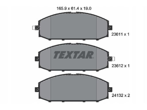 2361101 Klocek Hamulcowy Kpl. Textar