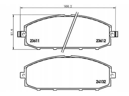 2361101 Klocek Hamulcowy Kpl. Textar