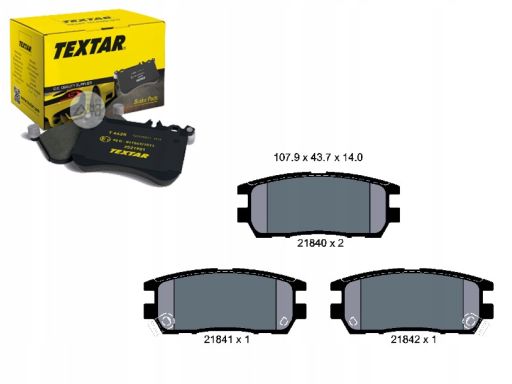 2184002 Klocek Hamulcowy Kpl. Textar