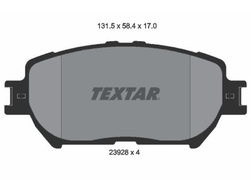 2392801 Klocek Hamulcowy Kpl. Textar