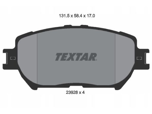 2392801 Klocek Hamulcowy Kpl. Textar