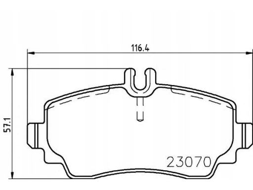2307005 Klocek Hamulcowy Kpl. Textar