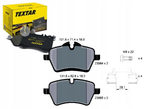 2398404 Klocek Hamulcowy Kpl. Textar