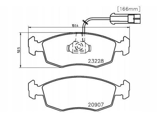 2322702 Klocek Hamulcowy Kpl. Textar