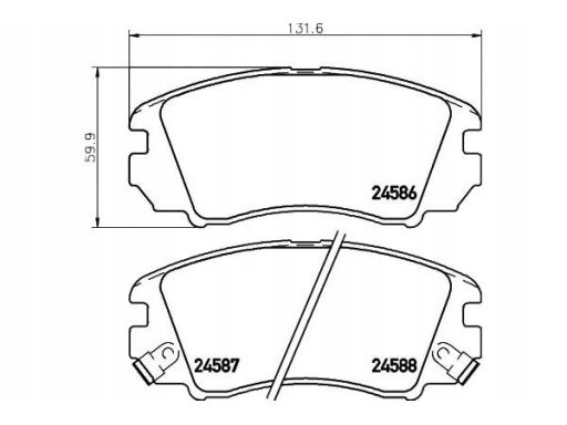 2458601 Klocek Hamulcowy Kpl. Textar