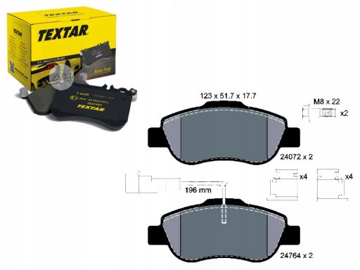 2476401 Klocek Hamulcowy Kpl. Textar