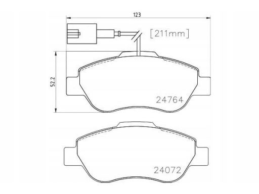 2476401 Klocek Hamulcowy Kpl. Textar