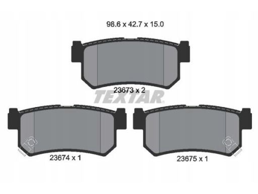 2367301 Klocek Hamulcowy Kpl. Textar