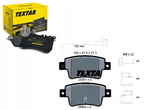 2535701 Klocek Hamulcowy Kpl. Textar