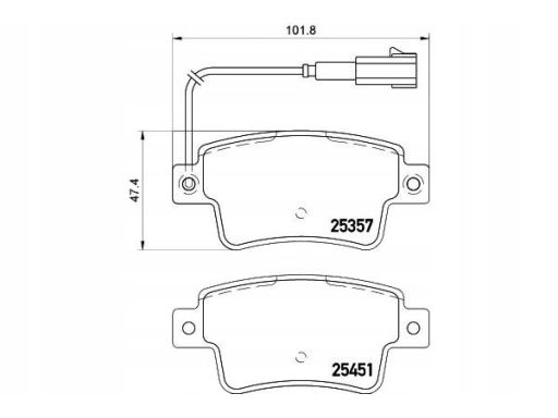 2535701 Klocek Hamulcowy Kpl. Textar