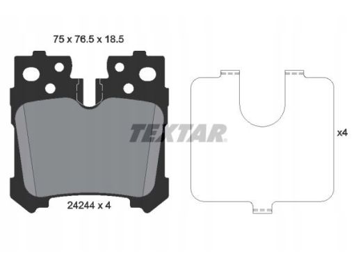 2424401 Klocek Hamulcowy Kpl. Textar