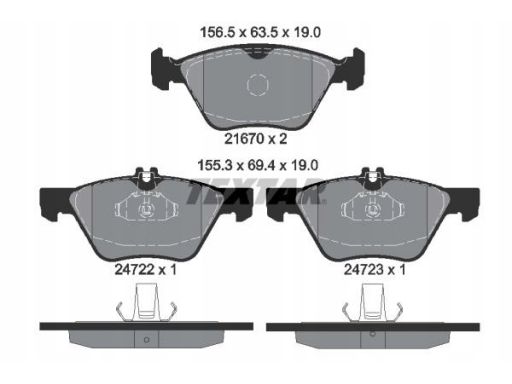 2472201 Klocek Hamulcowy Kpl. Textar