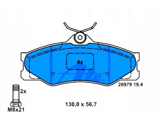 13.0460-2903.2 Klocek Hamulcowy Kpl. Ate