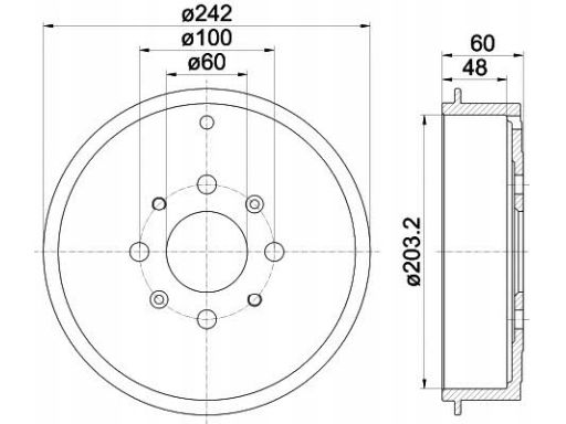 94027600 Bęben Hamulcowy Textar