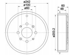 94027600 Bęben Hamulcowy Textar