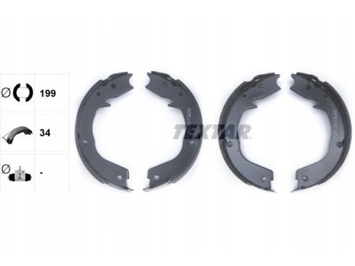 91066000 Szczęki Hamulca Postojowego Kpl. Textar