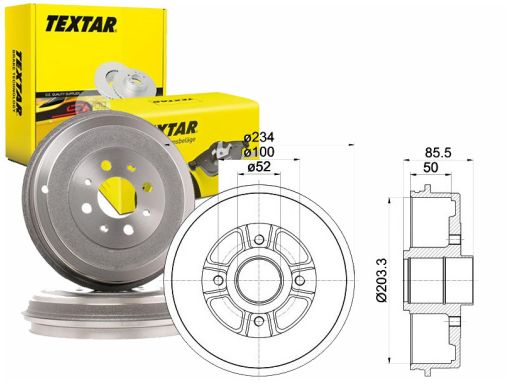 94019600 Bęben Hamulcowy Textar