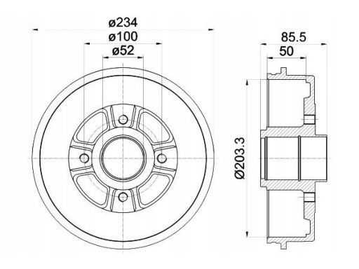94019600 Bęben Hamulcowy Textar