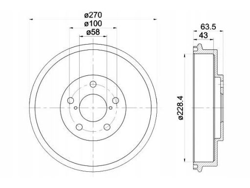 94031000 Bęben Hamulcowy Textar